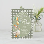 ワン間抜けグースボーイファースト誕生日パーティー 招待状 (スタンド正面)