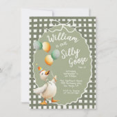 ワン間抜けグースボーイファースト誕生日パーティー 招待状 (正面)