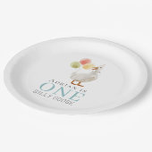 ワン間抜けグースボーイブルー1歳 ペーパープレート (アングル)