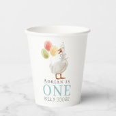 ワン間抜けグースボーイブルー1歳 紙コップ (正面)