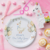 ワン間抜けグースボーイ1歳 ペーパープレート (パーティー)