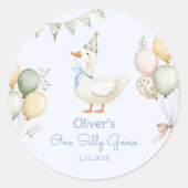 ワン間抜けグースボーイ1歳 ラウンドシール (正面)