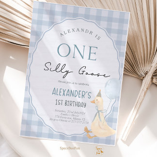 ワン間抜けグースボーイ1歳 招待状