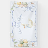 ワン間抜けグースボーイ1歳 横断幕 (縦)