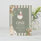 ワン間抜けグース冬の緑の松1日 招待状 (スタンド正面)