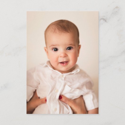 ワン間抜けグース1歳の誕生日パーティー サンキューカード (裏面)