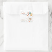 ワン間抜けグース1歳の誕生日パーティー スクエアシール (バッグ)