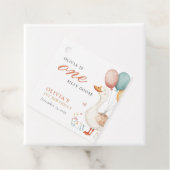 ワン間抜けグース1歳の誕生日パーティー フェイバータグ (インサイチュ)