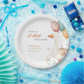 ワン間抜けグース1歳の誕生日パーティー ペーパープレート (パーティー)