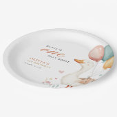 ワン間抜けグース1歳の誕生日パーティー ペーパープレート (アングル)