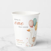 ワン間抜けグース1歳の誕生日パーティー 紙コップ (裏面)