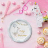 ワン間抜けグース1歳 ペーパープレート (パーティー)
