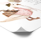 ワン間抜けヴィンテージ誕生日グースタイムカプセル ポスター (角)