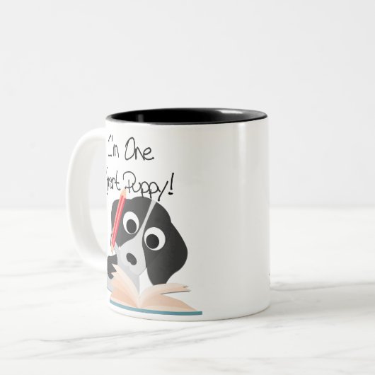 ワン頭が切れるコ ツートーンマグカップ (正面左)