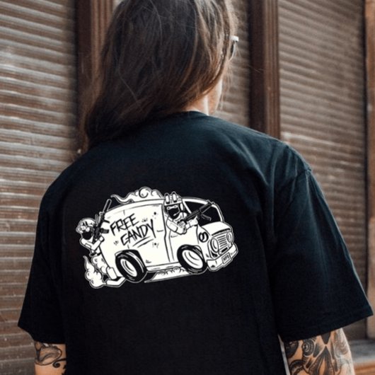 ワン7 Sixハウスパーティーディストロクリーパーバンユニセックス Tシャツ