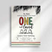 ワン アンド ラブド ファースト レゲエ バースデー インビテーション