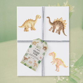 ワン・ア・サウルス 1歳の誕生日ギフトタグ ギフトタグ