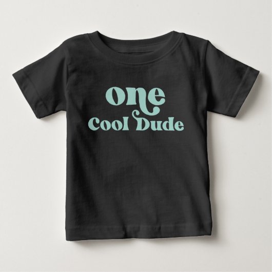 ワン・クール・デュード 誕生日 ベビーTシャツ (正面)