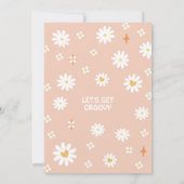 ワン グルービー ベイブ デイジー レインボー グルービー 1歳の誕生日 招待状 (裏面)