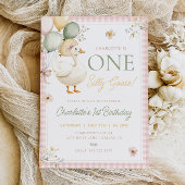 ワン シリー グース 誕生日 初誕生日 招待状