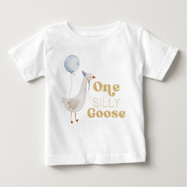 ワン シリー グース 1歳の誕生日 ベビーTシャツ