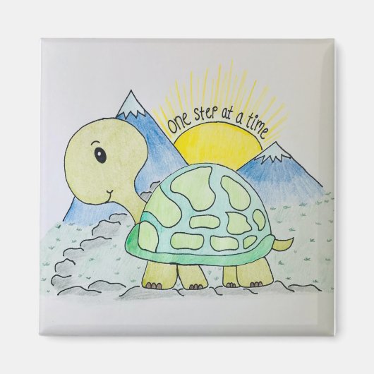 「ワン・ステップ・ア・タイム」磁石 マグネット (正面)