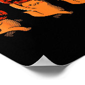 ワン ツー スリー かわいい子猫 パンプキン ハロウィン ソキー ポスター (角)