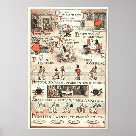 ワン、ツー、私の靴をバックル ポスター (正面)