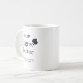 ワン・ディグリー・ホッター コーヒーマグカップ (正面左)