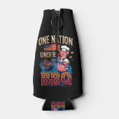 ワン・ネイション・アンダー・BBQ – ヴィンテージ・シェフ・グリルマスター ボトルクーラー (裏面)