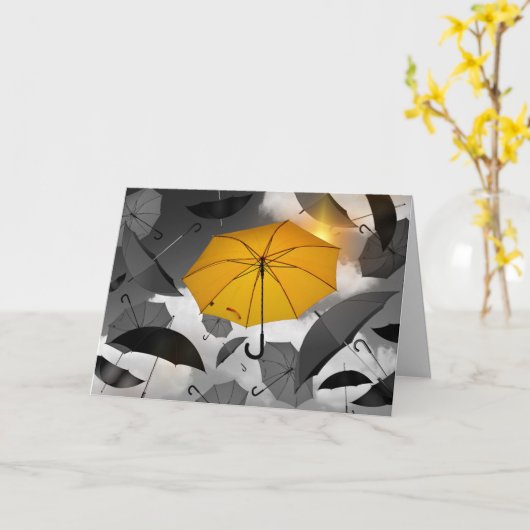 『ワン・ブライト・スポット』 恋しく思 You カスタム カード (黄色い花)