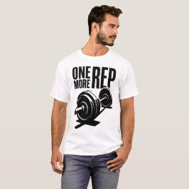 ワン+モア+レップ ウェイトリフティングTシャツ - ダストレス加工 スタイル Tシャツ