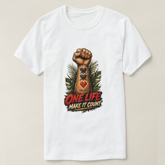 ワン・ライフ Tシャツ (デザイン正面)