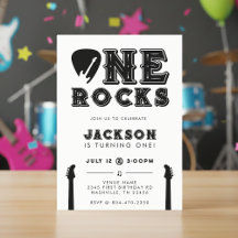 ワン・ロックス ギターピック 1歳の誕生日パーティー
