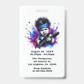 ワン ロックス！ ロック スター VIP パス 1st バースデー バッジ (裏面)