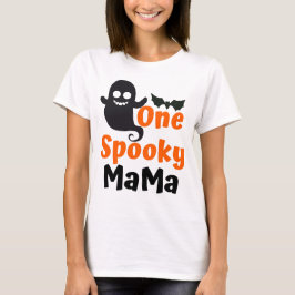 『ワン・不気味ママ・ハロウィーン・ウーマン』 Tシャツ
