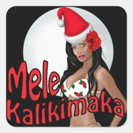 ワーインピンナップメレカリキマカクリスマスステッカー2 スクエアシール