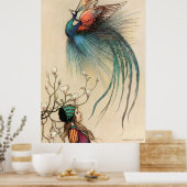 ワーウィックは女の子と楽園の鳥を食べる ポスター (キッチン)