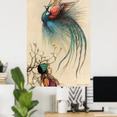 ワーウィックは女の子と楽園の鳥を食べる ポスター (ホームオフィス)