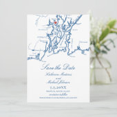 ワーウィックエレガントRIネイビー結婚ルズ セーブザデート (スタンド正面)