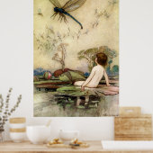 ワーウィックゴブルウォーターベビーオン《植物》スイレン ポスター (キッチン)