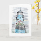 ワーウィックライトハウスノートカード カード (黄色い花)