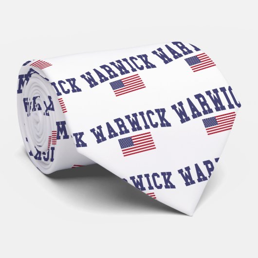 ワーウィック米国国旗 ネクタイ (ロール)