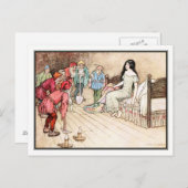 ワーウィック・ゴーブルの小さなスノードロップ ポストカード (正面/裏面)