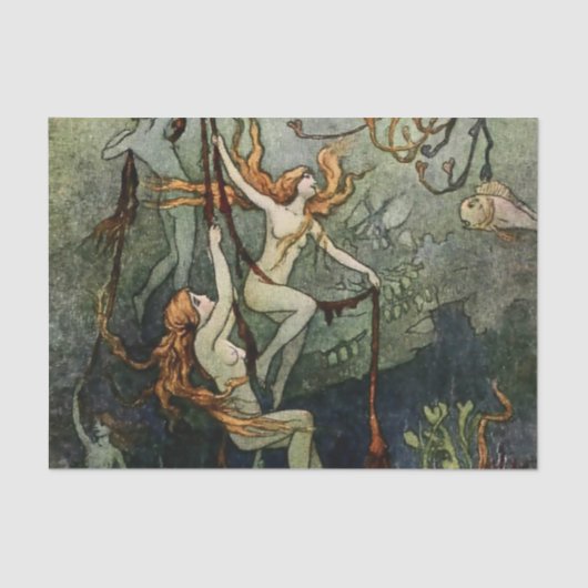 ワーウィック・ゴーブル「海のニンフ」 薄葉紙 (正面)