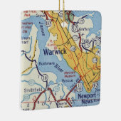 ワーウィックVAヴィンテージマップ セラミックオーナメント (右)