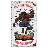 🐺ワーウルフハロウィーン抱き枕🎃💀 スモールペーパーバッグ (裏面)