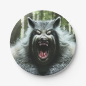 ワーウルフー食べ誰村紙プレート ペーパープレート (正面)