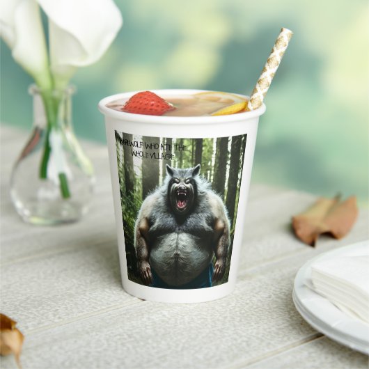 ワーウルフ誰が食べ全村紙カップ 紙コップ (インサイチュ)