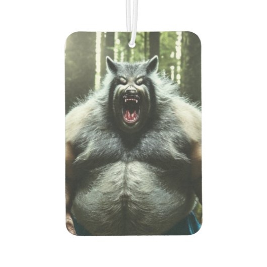 ワーウルフ誰食べ村全体の車の空気フレッシュナー カーエアーフレッシュナー (裏面)